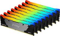   256Gb (8x32Gb) Kingston FURY Renegade RGB, KF432C16RB2AK8/256, 3200MHz DDR4 CL16 DIMM (Kit of 8)