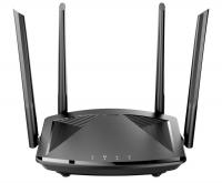 Wi-Fi 6  D-Link DIR-X1860/RU/R1A AX1800, 1000Base-T WAN, 3x1000Base-T LAN