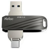 256Gb Netac US11 black/silver USB3.0 + Type C (NT03US11C-256G-32BK)
