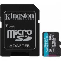   64Gb MicroSD Kingston Class 10 + SD  (SDCG3/64GB)