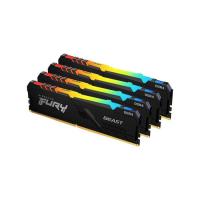   64GB Kingston FURY Beast RGB KF432C16BB12AK4/64 3200MHz DDR4 CL16 DIMM (Kit of 4) 1Gx8