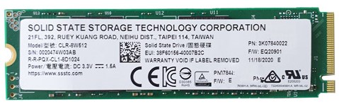 SSD  Lite-On CLR-8W512 512Gb M.2 2280 PCI Express