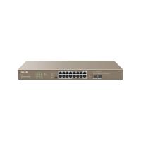  Ethernet- TENDA IP-COM G1118P-16-250W 16GE+2SFP  16- PoE