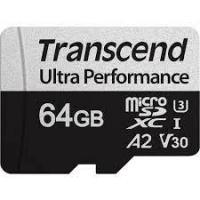 - Transcend   Transcend 64GB UHS-I U3 microSD w/ adapter  A2 Ultra Performance R/W:160/125 MB/s