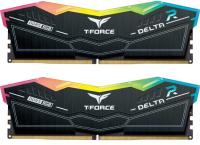   32GB (2x16GB) TEAMGROUP T-Force Delta RGB, DDR5, 6400MHz CL32 (32-39-39-84) 1.35V / FF3D532G6400HC32ADC01 / Black