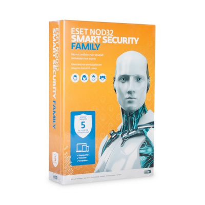 Eset NOD32 Smart Security Family -   1   5 (NOD32-ESM-NS(BOX)-1-5)