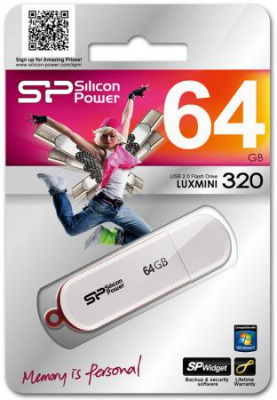  USB 64GB Silicon Power Luxmini 320 SP064GBUF2320V1W 