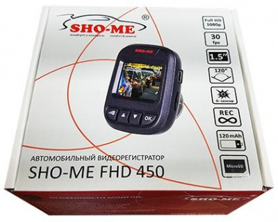  Sho-Me FHD-450 1.5" 1920x1080 3Mp 120 G- USB microSD microSDHC