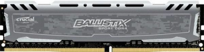   8Gb DDR4 2666MHz Crucial Ballistix Sport LT Gray (BLS8G4D26BFSB)