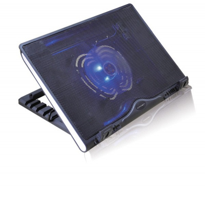 Crown CMLS-925 (Black) 12"-15,6", 1*Fan,blue light,2*USB