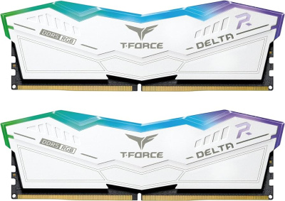   DDR5 TEAMGROUP T-Force Delta RGB 32GB (2x16GB) 6600MHz CL34 (34-40-40-84) 1.4V / FF4D532G6600HC34DC01 / White