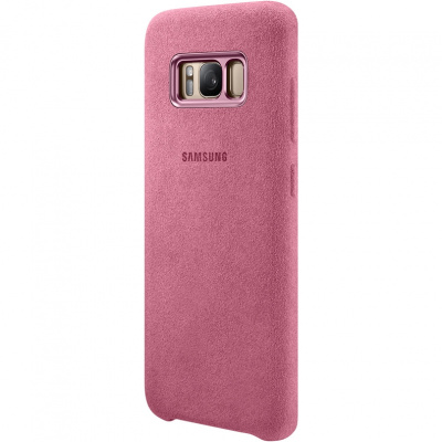 - Samsung Alcantara Cover  GALAXY S8 Pink (EF-XG950APEGRU)