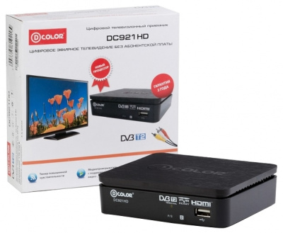  DVB-T2 D-Color DC921HD  (DVB-T; DVB-T2; HDTV: 1080p; Time Shift;   ;  )