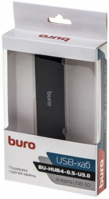  USB 3.0 BURO BU-HUB4-0.5-U3.0 4 4  USB 3.0  