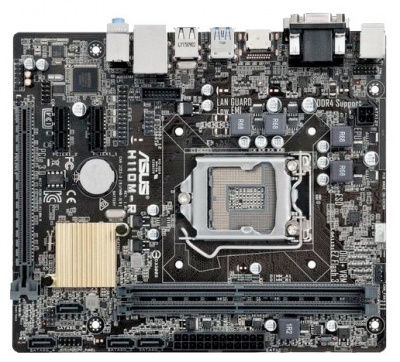 Asus H110M-R/C/SI Soc-1151 Intel H110 2xDDR4 mATX AC`97 8ch(7.1) GbLAN+VGA+DVI+HDM