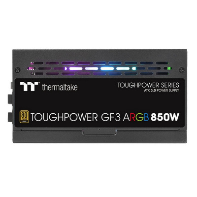   Thermaltake 850 [PS-TPD-0850F4FAGE-1] Toughpower GF3 ARGB 850W /Fully Modular/Pure 14/Full Range/Analog/80 Plus Gold TTP-850AH3FSG-3 /EU/100% JP CAP/All Flat Cab