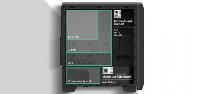  MidiTower Zalman S2 TG TEMPERED GLASS WINDOW black (ATX, mATX, Mini-ITX, c 2xFAN 120mm, c 1xFAN120mm, USB2.0 x2, USB3.0x1,  ) (S2 TG)