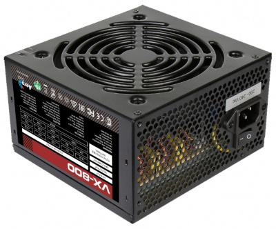 Aerocool 800W VX-800 ATX v2.3 A.PFC Haswell, fan 12cm, 450mm cable, power cord, PCI-E 6+2P x4/20+4P/4+4P/SATA x6 /MOLEX x4/FDD