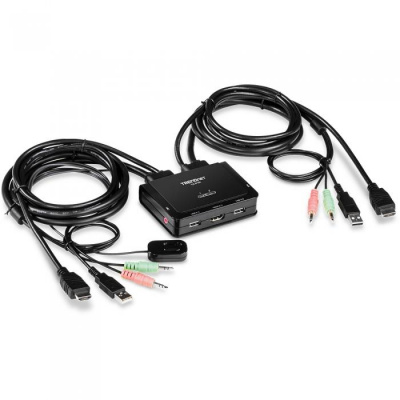   (KVM) TRENDNET TK-216i 2-Port 4K HDMI KVM Switch RTL