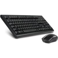 Клавиатура и мышь беспроводные A4TECH 3000NS черный (3000NS)