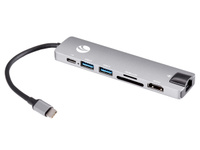 ������� Type-Cm -->HDMI A(f) 4K@30Hz+USB3.0+USB2.0+RJ45+TF+CD+PD VCOM CU4351 