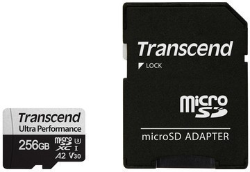 - Transcend   Transcend 256GB UHS-I U3 microSD w/ adapter  A2 Ultra Performance R/W:160/125 MB/s