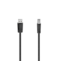 Кабель Hama H-200602 00200602 ver2.0 USB A (m) USB B(m) 1.5м черный