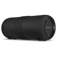  Мобильные колонки Sven PS-340 2.0 чёрные (2x12W, IPx6, USB, Bluetooth, FM-радио, LED-подсветка, 3600 мA )