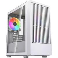 ������ Powercase Mistral SM07 ARGB, Tempered Glass, 3x120mm ARGB PWM fans, �����, mATX  (CMMSM07W-A3)