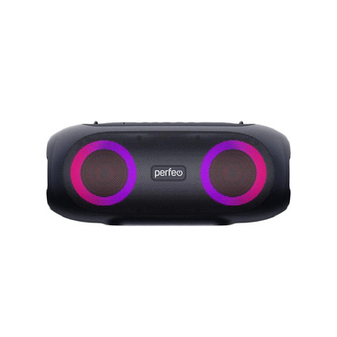 Bluetooth-колонка Perfeo WALLY 20W, MP3 USB, FM, AUX, MIC, TWS, LED, 6000 мАч, черная (PF_D0052)