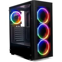 ������ XASTRA  A300 4FRGB  Black ATX/Mesh/ full-size TG / 4x120mm FR120-FRGB fans/ A300-4FR12F