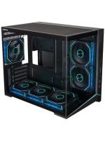 ������ XASTRA QW505M 6ARGB-FN-C10 Black mATX/Aquarium/Screewless/ 6x120mm ARGB PWM FN fans/Argb+PWM HUB 10port/Led strip/ QW505M-6FN12A-C10