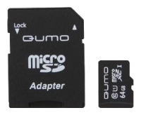 QUMO MicroSDXC 64GB lass 10 (  SD, UHS-1)