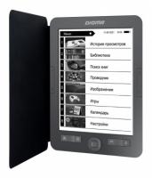 Электронная книга  Digma X1 6" E-Ink 1024x758 Touch Screen 600MHz/4Gb/microSDHC/frontlight темно-серый (в компл.:обложка)