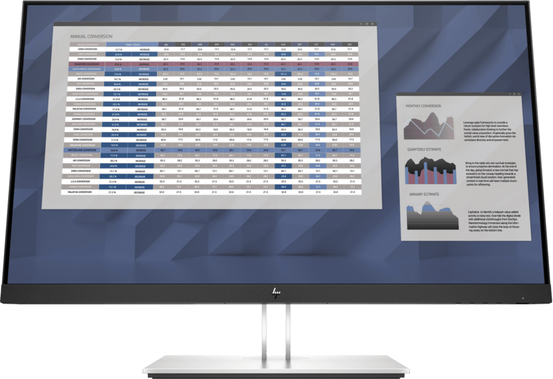  HP 27" E27q G4 9VG82AA 2560x1440 IPS LED 60 5ms VGA HDMI DisplayPort USB