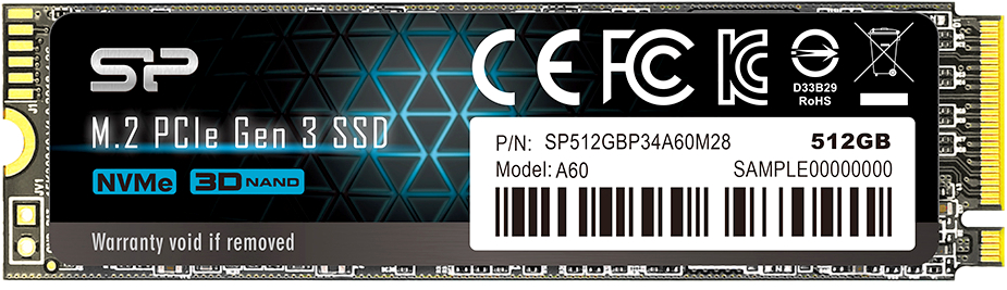   512Gb SSD Silicon Power A60 (SP512GBP34A60M28)