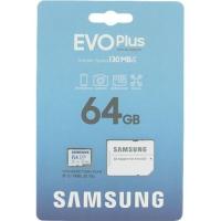   microSD 64GB SAMSUNG EVO PLUS microSDXC Class 10, UHS-I, (SD ) 130MB/s (MB-MC64KA/APC)