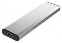 Накопитель SSD 256Gb Digma RUN X DGSR8256G1MSR, USB-C, 1.8", серебристый