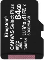���� ����� microSDXC 64GB Kingston SDCS3/64GBSP Canvas Select Plus V10 A1 w/o adapter