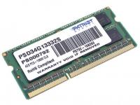     SO-DDR3 4Gb PC10600 1333MHz Patriot 