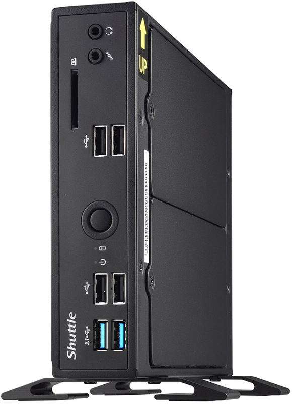 ��������� Shuttle Intel Celeron J4205U, 1800 ���, DDR-4, ��� HDD, 2x1000 ����/�, Wi-Fi, Bluetooth, USB 3.1, D-Sub, HDMI, DisplayPort, COM, ��� ��, ������ (DS10U)
