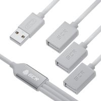 USB Hub 2.0  3  Greenconnect GCR-53354, 0.35m, 