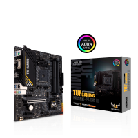    AMD A520 (Ryzen AM4) micro ATX   M.2, DisplayPort, HDMI, D-Sub,  USB 3.2 Gen 1, SATA 6  /    AURA Addressable Gen 2 ASUS TUF GAMING A520M-PLUS II