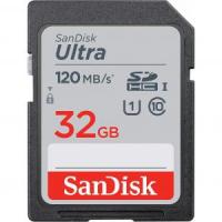 ���� ����� SD 32GB SanDisk SDHC Class 10 UHS-I Ultra 120MB/s