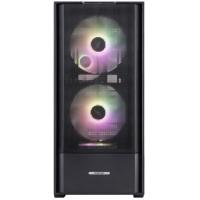 ������ 1STPLAYER AU7 ARGB Black / ATX / 2x140mm & 3x120mm ARGB fans / AU7-BK-2FA7-14-2FA7R-1FA7