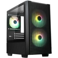 ������ XASTRA  A400M 3ARGB-C6 Black mATX/ Mesh/ Screwless TG+Mesh/2x140mm + 1x120mm FC ARGB PWM fans/Argb+PWM HUB 6port/ A400M-2FC14A-1FC12A-C6