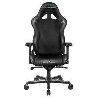 Игровое кресло DXRacer Gladiator чёрное (OH/G8200/N, кожа-PU, 4D, мультиблок)