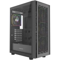 ������ Powercase ByteFlow Black V2, Tempered Glass, 4x 120mm ARGB fans, ������, ATX  (CBFB-A4-V2)