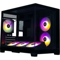 ������ XASTRA QW500M 6ARGB-FC-C6-UC Black mATX/Aquarium/Screewless/ 1x120+1x240+1x360mm ARGB PWM FC fans/Argb+PWM HUB 6port/Type-C/ QW500M-1FA36A-1FA24A-1FC12A-C6-UC