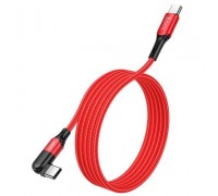 PD кабель Type-C--Type-C HOCO HC-47952 U100/1.5m/ 100W/ Нейлон/ Поворот коннектора на 180 гр./ Red
